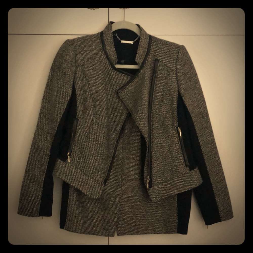 WHBM Tweed Moto Jacket and Skirt